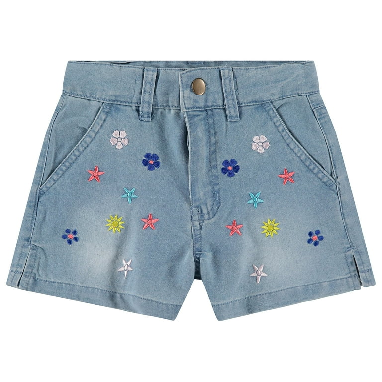 Btween's 2-Pack Lightweight Denim Shorts for Girls Cotton Blend