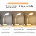 thumbnail image 3 of Student-Focused Eye-Caring LED Reading Lamp with Creative Design - Rechargeable & Plug-in Dual Mode, 3 Color Modes & Stepless Dimming, Portable Dormitory Study Light with Data Cable, Ideal for Bulk, 3 of 6