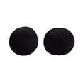 thumbnail image 2 of Diamond Sofa Set of (2) 10" Round Accent Pillows in Black Faux Sheepskin by Diamond Sofa, 2 of 5