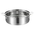 thumbnail image 1 of Vaporera de verduras de múltiples capas, limpieza conveniente, antioxidante, de grado alimenticio, vapor superior con asa, vaporera de acero inoxidable para bollos, suministros para el hogar, 1 of 7
