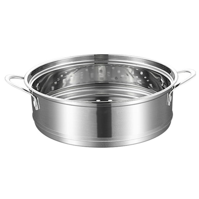 Vaporera de verduras de múltiples capas, limpieza conveniente, antioxidante, de grado alimenticio, vapor superior con asa, vaporera de acero inoxidable para bollos, suministros para el hogar
