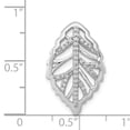 thumbnail image 4 of Finest Gold 14K White Gold 0.6 CTW Diamond Leaf Chain Slide Pendant, 4 of 4