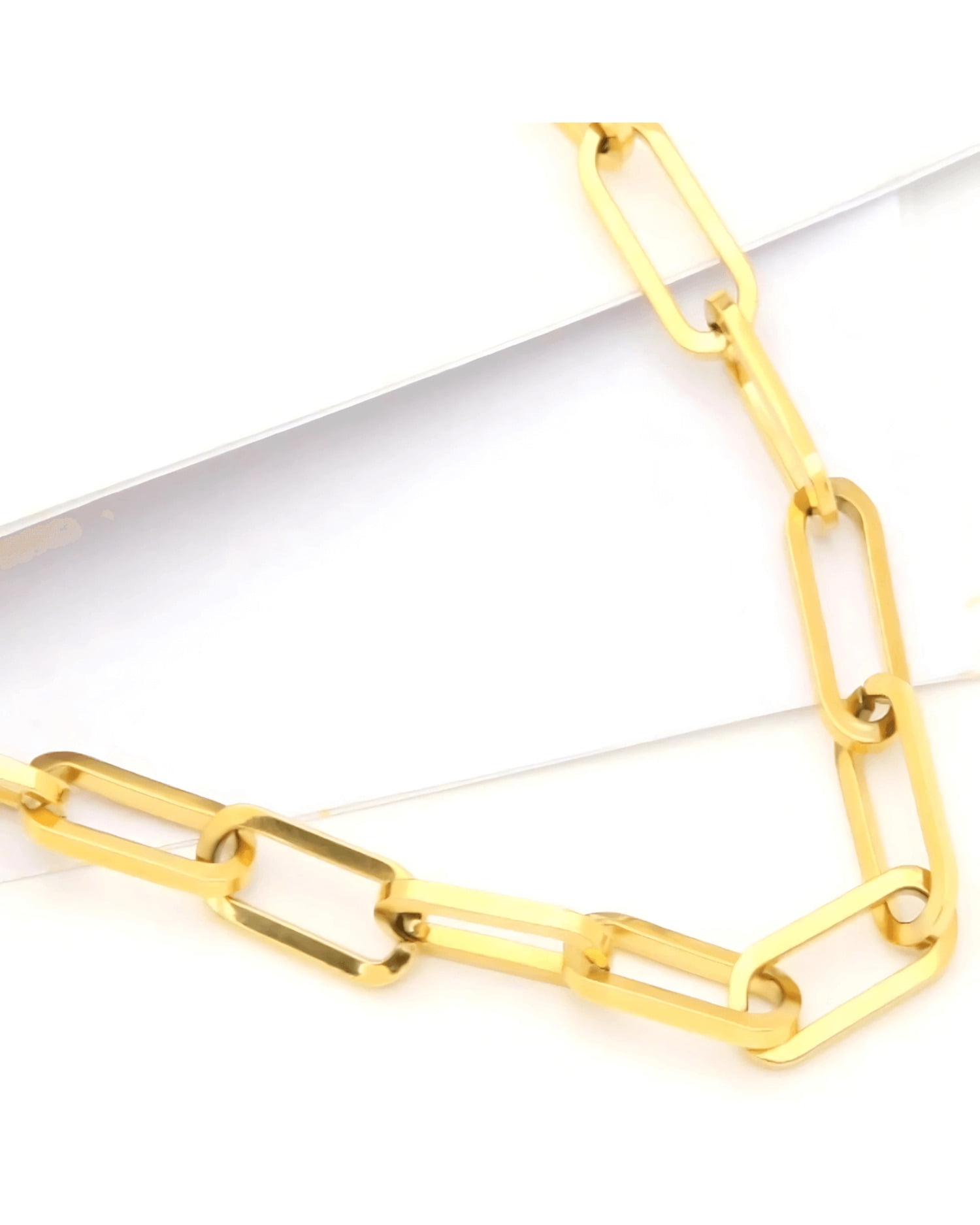 18K Gold Link Chain Necklace for Women, Best Trending Trendy Gold Link Chain Necklace Gift for Women, Lady, Mother, Wife, Mason & Madison Co.