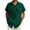 Green@GC@, variant on CONZONE Mens Buttons Down Shirts Short Sleeve Shirts For Men Trendy Solid Color Hawaii Lapel Soft Lightweight Tops