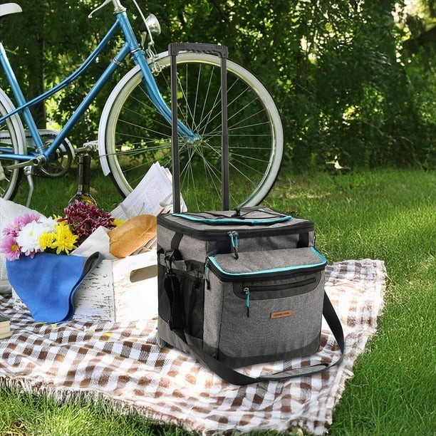 Ozark Trail 50 Can Wheeled Cooler, Easy Access Top, Lid ,Food Safe