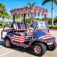 thumbnail image 3 of DR.Planzen 27FT 4th of July Garland Patriotic Tinsel Garland Red White Blue Garland Decoration - 3 Pack 9ft Garland Decor, Independence Day Decor for Home Party Memorial Day Veterans Day Labor Day, 3 of 10