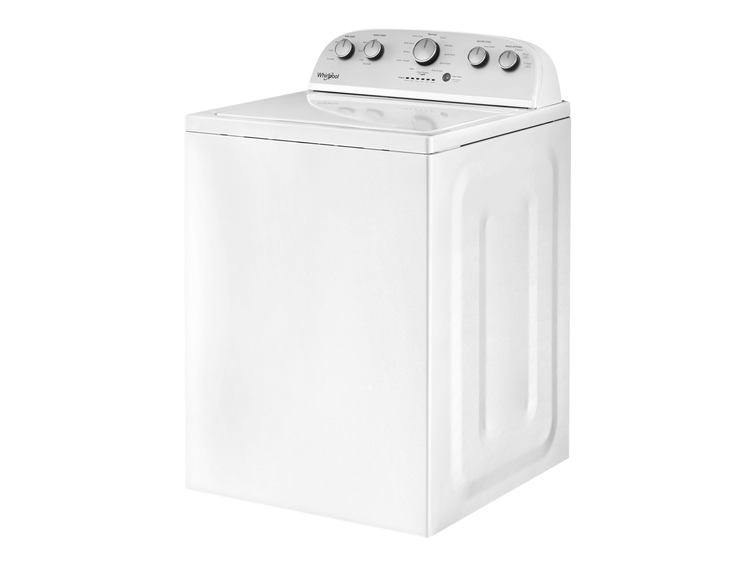 Whirlpool WTW5005KW - Washing machine - freestanding - width: 27.2 in