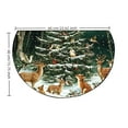 thumbnail image 3 of Christmas Welcome Mat, Christmas Half Round Doormat, Half Circle Rug, Non-Slip Absorbent Entrance Welcome Mat for Indoor Outdoor Bathroom Kitchen Welcome Floor Mat 15x23 inch, 3 of 6