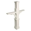 Mayne Newport Plus Double Traditional Plastic Mail Post in White