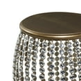 thumbnail image 5 of DecMode 16" x 19" Gold Metal Open Frame Accent Table with Crystal Embellishments, 1-Piece, 5 of 12
