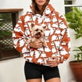 thumbnail image 2 of Xijirk Halloween All‑Over Print Pet Pouch Hoodie Kangaroo Carrier Pocket Drawstring Pullover Size:S, 2 of 6