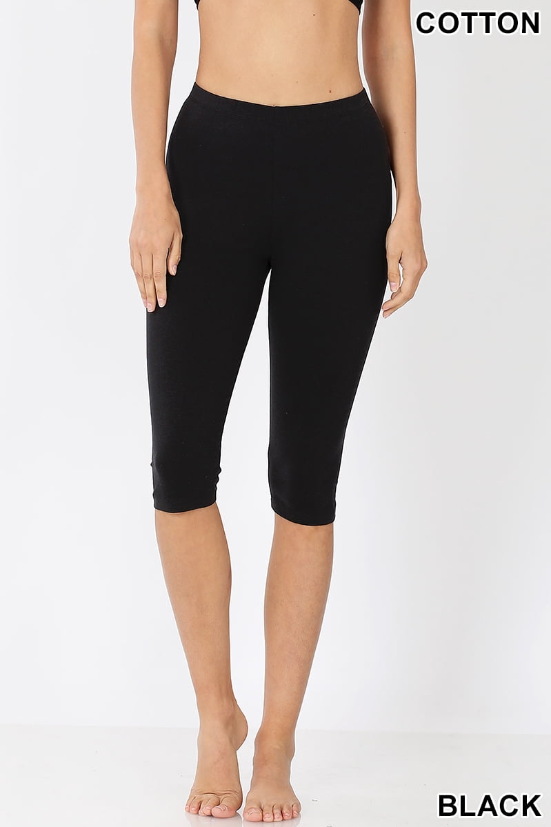 Premium Cotton Capri Length Leggings 