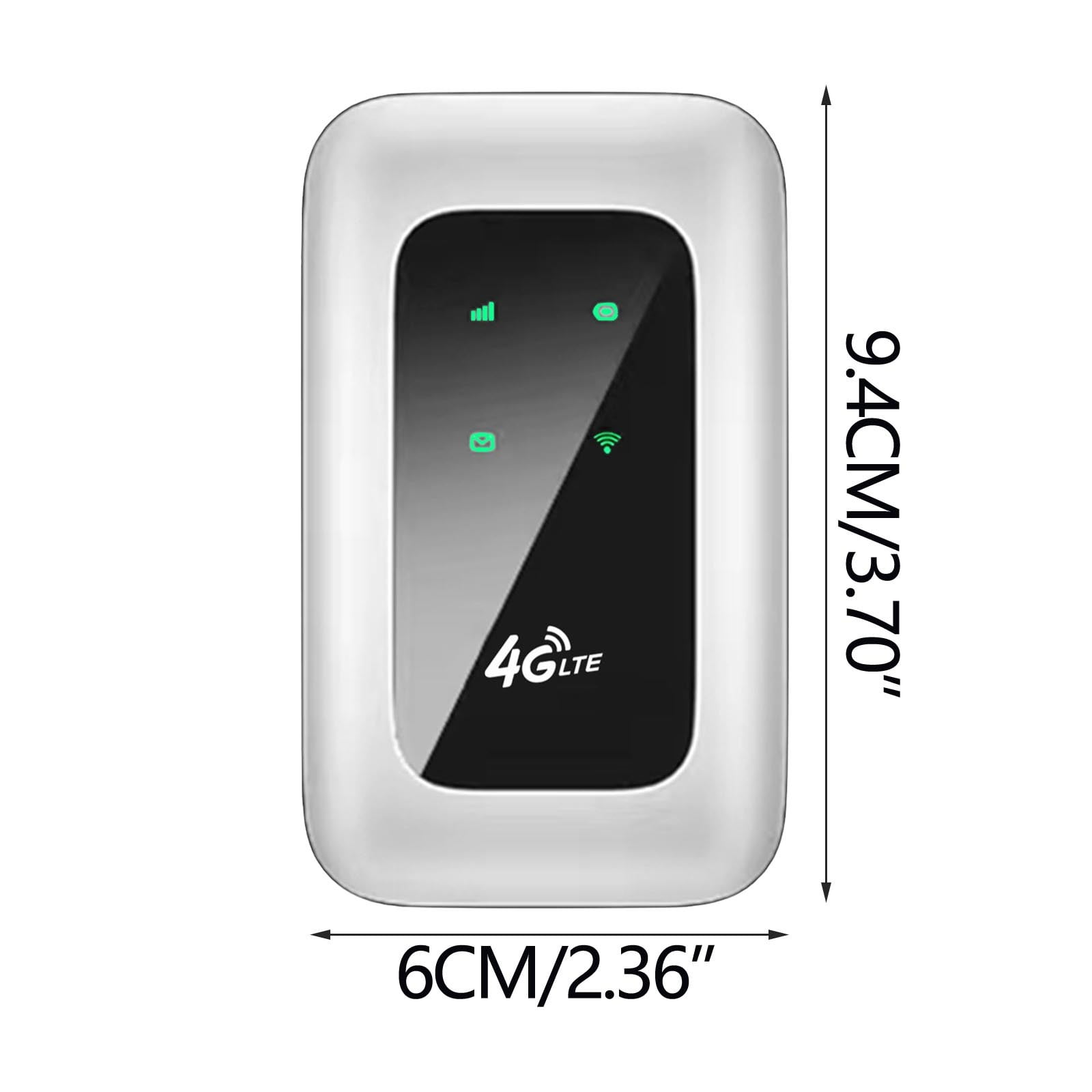 Coollooc Mobile Hotspot, 4G LTE USB Modem 300Mbps Unlocked 5G High Speed Hotspot with SIM Card Slot Portable Router for Travel, Business Trip, Work