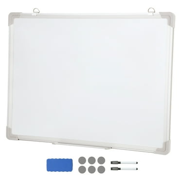 KFFKFF Magnetic Whiteboard Dry Erase Board Wall Mounted for Office 24" x 18"