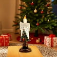 thumbnail image 3 of Led Christmas Lights Battery Operated Flameless Candle Christmas Snowball Candle Light Rotating Water Sparkling Rotating Candle Suitable For Home Decoration Christmas Decorations Lights, 3 of 7