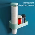 thumbnail image 4 of Reheyre Transparent Paper Cup Dispenser - Visible Design - Wall Mounted - Dustproof - Large Capacity - with Lid - Space-Saving - Burr-Free - Disposable Cup Dispenser - Storage Holder - Home Supplies, 4 of 8