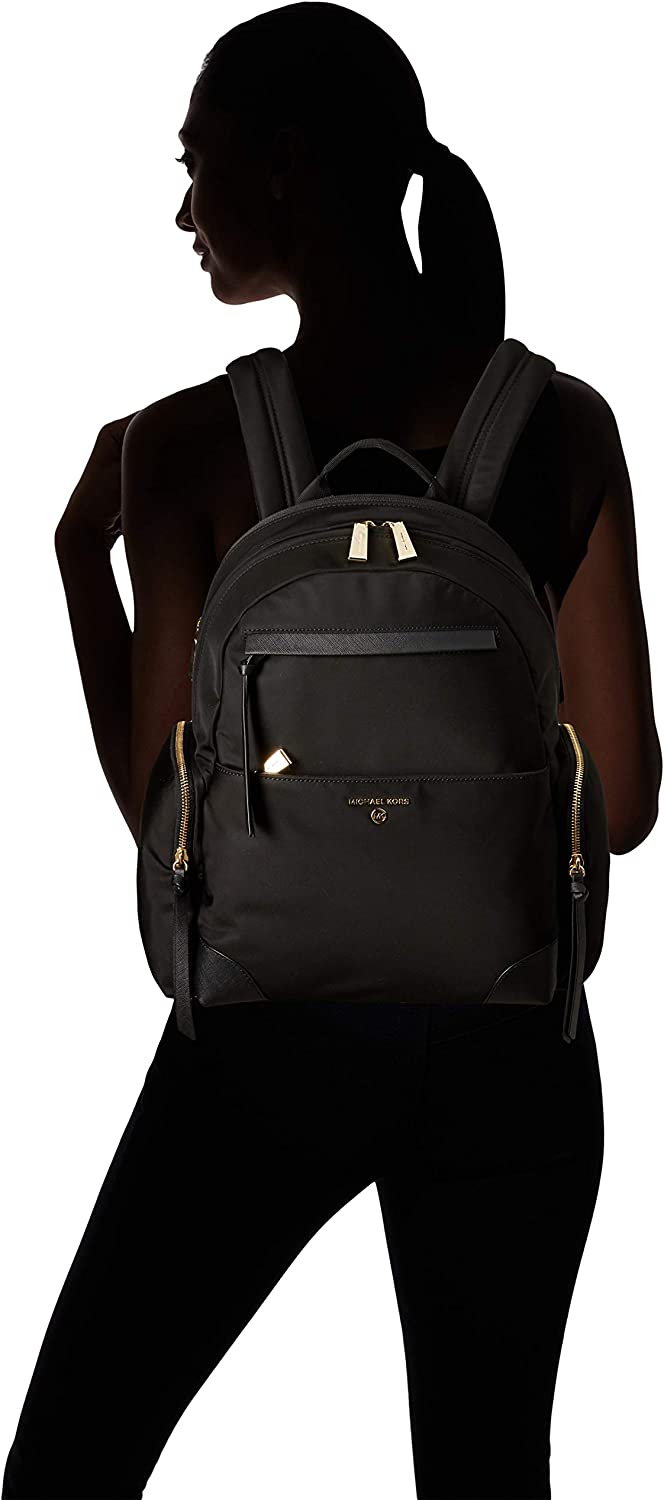 Michael Michael Kors Logo Prescott Large Backpack - Black - Yahoo