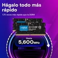 thumbnail image 4 of Memoria RAM DDR5 16GB 5600MT/s CRUCIAL 1x16GB Laptop, 4 of 6