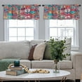 thumbnail image 4 of LALILO Kitchen Curtain Valance Vintage Decorative Islam Arabic Rod Pocket Window Curtain 52"x 18" Set of 2, 4 of 5