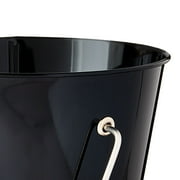 Black Tin Pail with Handle, 4.6, by Way To Celebrate