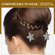 thumbnail image 4 of GOOHOCHY Peine fijador para el cabello, horquilla con forma de estrella, pinza para el cabello, accesorio para el cabello para mujer, 4 of 8