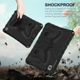 thumbnail image 3 of for iPad mini 1/2/3/4/5 Case with Crossbody Strap, Butterfly Stand Cute Kids Friendly Shockproof Protective Heavy Duty Case Cover for iPad mini 1/2/3/4/5 - Black, 3 of 6