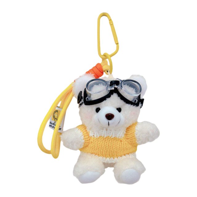 TISHITA Cartoon Animal Keychain Pendant Accessory for Handbag Graduation Party Favor Bear Yellow