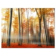 thumbnail image 2 of Feuilles Rouges et Jaunes en Automne - Impression d'Art Photo de Paysage sur Toile, 2 of 3