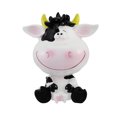 thumbnail image 2 of Silly Sitting Black and White Milk Cow Children`s Coin Bank, 2 of 4