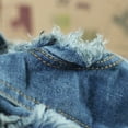 thumbnail image 2 of Bobasndm Dog Puppy Blue Cowboy Jean Denim Vest Coat Jacket Clothes Outfits Pet Supplies, 2 of 9