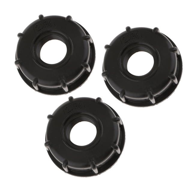 Adaptadores de válvula de totalizador IBC de 3 piezas, montaje de IBC, de 2 pulgadas a de 3/4 pulgadas, plástico, fácil de instal Zulema Adaptador de tanque de asas IBC