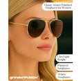 thumbnail image 2 of Grinderpunch Classic Aviator Sunglasses for Men Women Driving Sun Glasses Polarized UV400 Protection, 2 of 6
