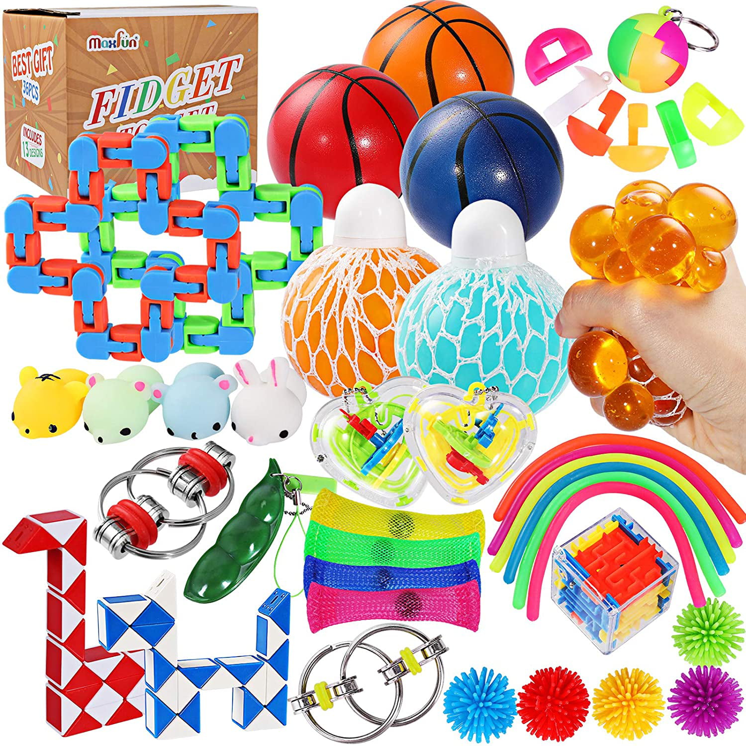 35 Pack Fidget Toys Set Sensory Tools Bundle Stress Relief Hand Kids Adults Toys 