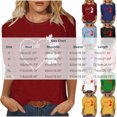 thumbnail image 3 of Levmjia Women's Canada Day Shirt Maple Leaf Heart Graphic Tee 3/4 Sleeve Crew Neck Patriotic Top Anniversary Gift, 3 of 5