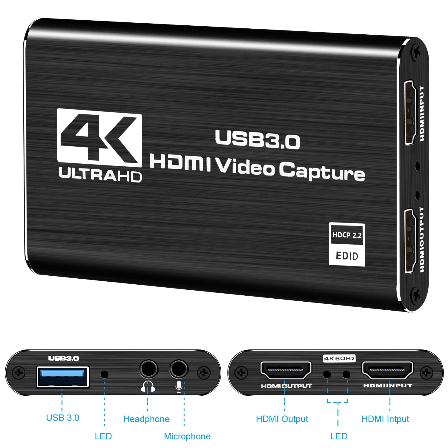 4K HDMI to USB3.0 Video Capture Card Setup Tutorial with obs