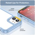 thumbnail image 5 of Feishell Clear Case for iPhone 11 6.1 inch,Shockproof Hybrid Soft TPU Bumper Anti-Scratch Hard Acrylic Back Transparent Slim Phone Case Cover for iPhone 11,Blue, 5 of 8