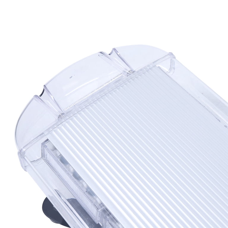 52-Inch 96-LED Emergency Strobe Light Bar – Amber/White, Roof-Mount Tow Truck Warning Beacon