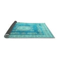 thumbnail image 2 of Ahgly Company Indoor Rectangle Medallion Light Blue Traditional Area Rugs, 8' x 10', 2 of 4