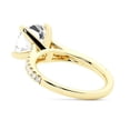 thumbnail image 6 of ESTE ORIGIN 2Ct Cushion Cut Lab-Grown Diamond Engagement Ring Set Split Shank Bridal Wedding Ring Set 14K Yellow Gold for Women US 10.5, 6 of 9