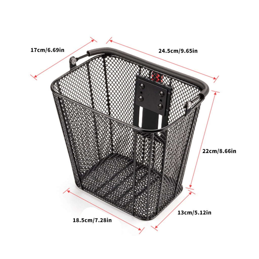 MOMOJIA Front Bike Basket Bicycles Metal Basket Cycling Basket for Electric Bike Kid Bike