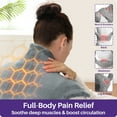 thumbnail image 3 of KEKOY Heating Pad for Back, Neck & Shoulders Pain Relief, Wearable Electric Heat Pad with Detachable Belt, 4 Heat Settings, 2-Hour Auto Shut-Off, Fast Heating, 24"x33", Gray, 3 of 12