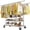 Silver, variant on Heavy Duty Rolling Clothes Rack with Shelves,Extra Wide Adjustable Double Rod Clothing Rack on Wheels,630lbs Commercial Garment Organizer,Chrome