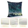 thumbnail image 4 of Creowell Celestial Night Sky Print Throw Pillow Covers Decorative Pillow Cover Square Cushion Cases Soft Cushion Cover Throw Sofa Pillow Case for Home Decor Living Room Bed Couch Car, 4 of 5