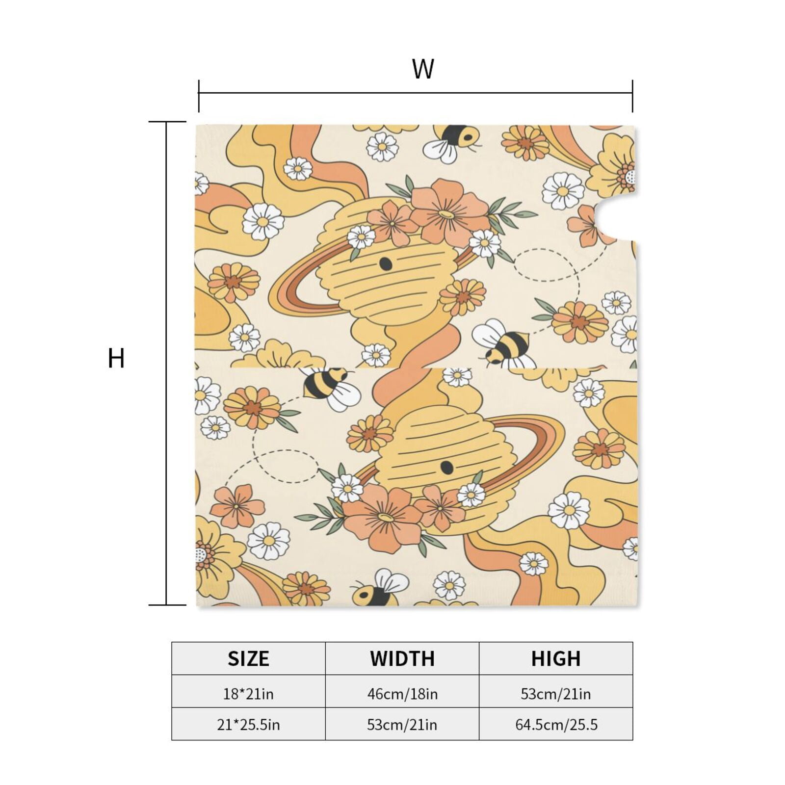 Xecao Groovy Floral for Mailbox Cover with Magnetic Strips, Waterproof and Sunscreen, Adds a Decorative Touch to Your Garden Yard.