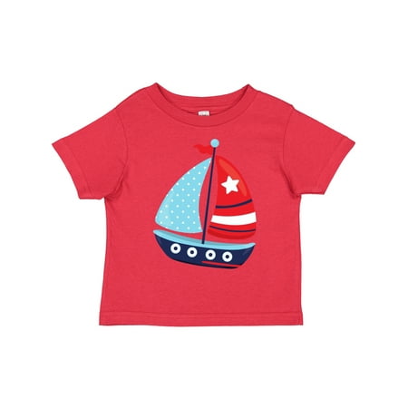 

Inktastic Sailing Boat Sailor Sailing Sails Boat Ship Gift Toddler Boy Girl T-Shirt