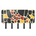 thumbnail image 6 of Giraffe Color Blocks Key Holder for Wall Mail Holder Organizer with 5 Key Hooks Wall Mount Key Rack with Shelf, 6 of 6