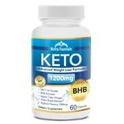 Keto Advanced BHB MCT ACV Formula - 1200mg (60 Capsules)