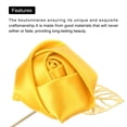 thumbnail image 4 of Ramilletes de rosa Unique Bargains 6 Pcs Amarillo Seda Metal, 4 of 5
