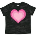 thumbnail image 3 of Inktastic Pink Valentine Heart Girls Toddler T-Shirt, 3 of 5