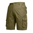 thumbnail image 2 of Men's Cargo Work Shorts - Loose Fit Five-Point Stretch Summer Casual Pocket Shorts for Outdoor & Daily Use ,Earthy Yellow,40, 2 of 4